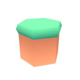 Block Grass Hexagon